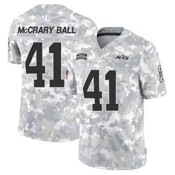 Men's New York Jets Marcelino McCrary-Ball Arctic Camo 2024 Salute to Service Jersey - Limited