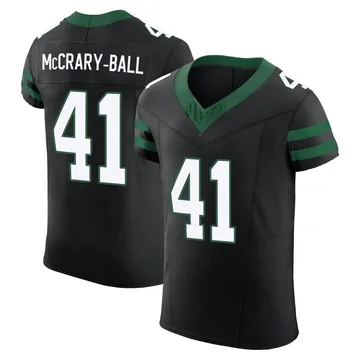 Men's New York Jets Marcelino McCrary-Ball Black Legacy Alternate Vapor F.U.S.E. Jersey - Elite