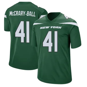 Men's New York Jets Marcelino McCrary-Ball Gotham Green Jersey - Game