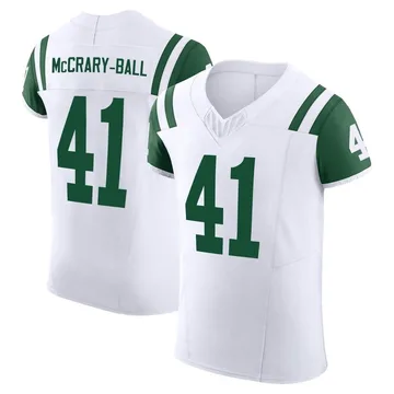 Men's New York Jets Marcelino McCrary-Ball White Classic Alternate Vapor F.U.S.E. Jersey - Elite