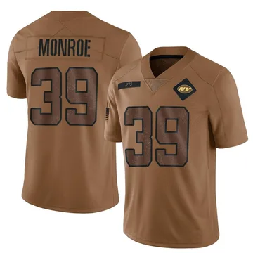 Youth Nike New York Jets Jarius Monroe Brown 2023 Salute To Service Jersey - Limited
