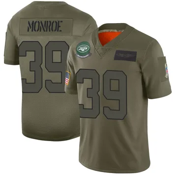 Youth Nike New York Jets Jarius Monroe Camo 2019 Salute to Service Jersey - Limited