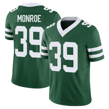 Youth Nike New York Jets Jarius Monroe Green Legacy Vapor F.U.S.E. Jersey - Limited