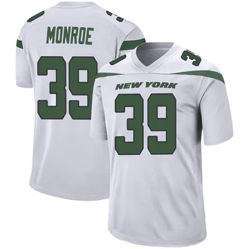 Youth Nike New York Jets Jarius Monroe Spotlight White Jersey - Game