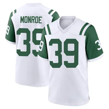 Youth Nike New York Jets Jarius Monroe White Classic Alternate Jersey - Game