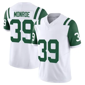 Youth Nike New York Jets Jarius Monroe White Classic Alternate Vapor F.U.S.E. Jersey - Limited