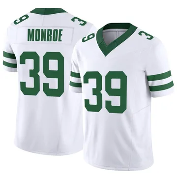 Youth Nike New York Jets Jarius Monroe White Legacy Vapor F.U.S.E. Jersey - Limited