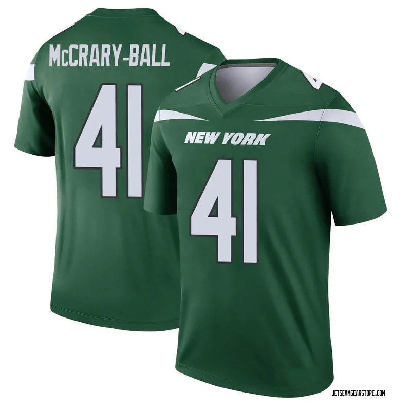 Youth Nike New York Jets Marcelino McCrary-Ball Gotham Green Player Jersey - Legend